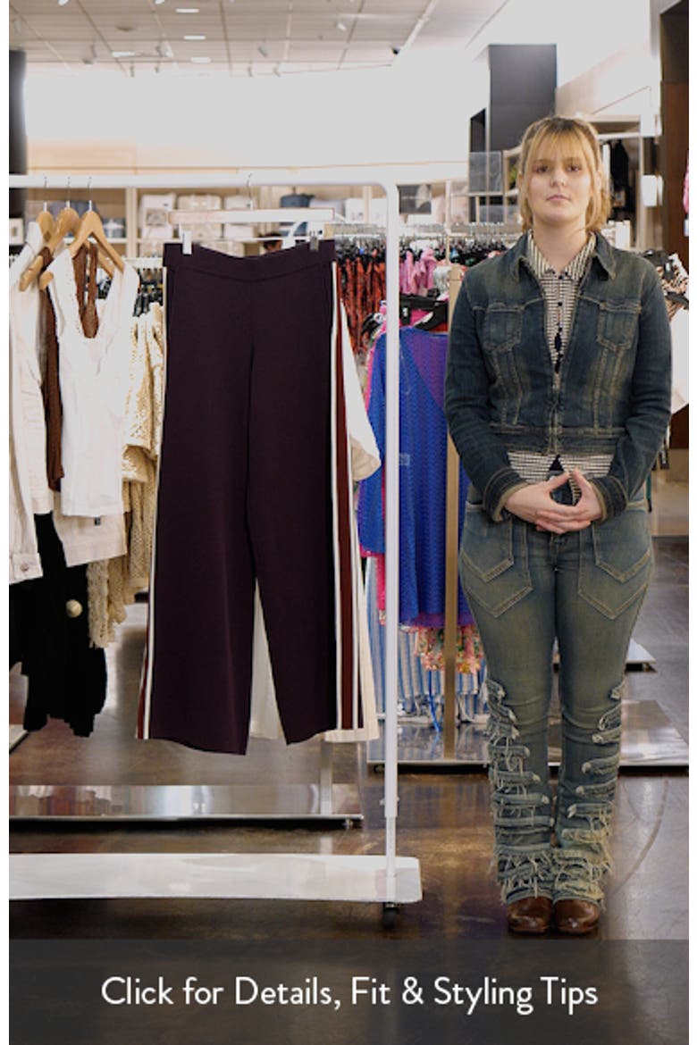 Contrast Stripe Knit Pants video