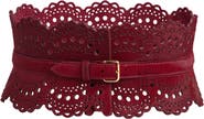 Alaïa Vienne Calf Hair Wide Bustier Belt