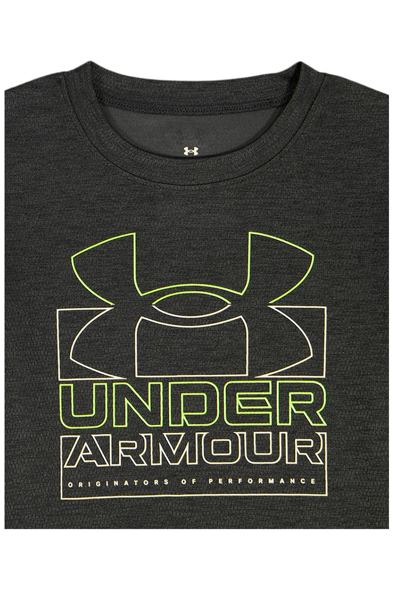 UA Tech™ Twist Logo Graphic T-Shirt & Shorts Set, Alternate, color, BLACK