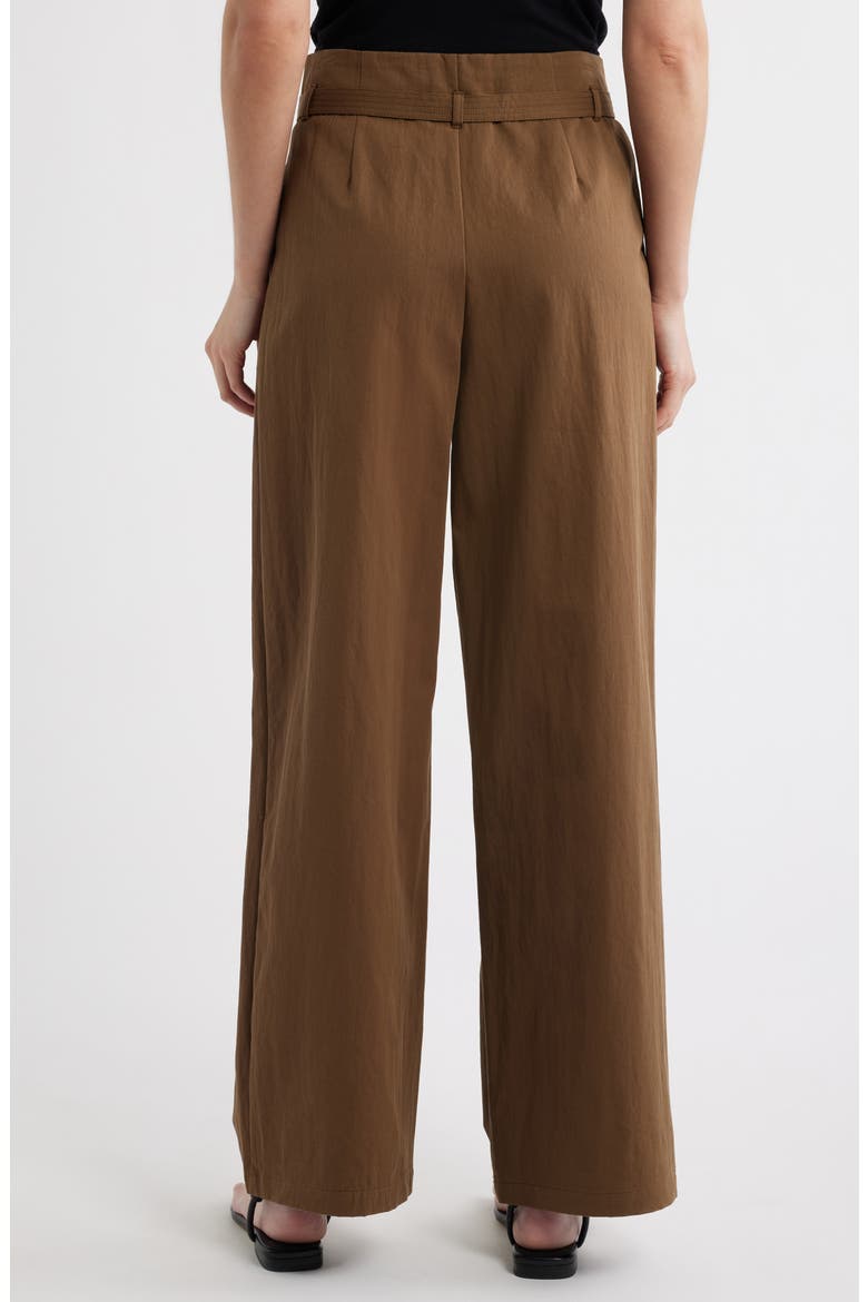Cubo Patalon Belted Cotton Blend Pants, Alternate, color, KHAKI GREEN