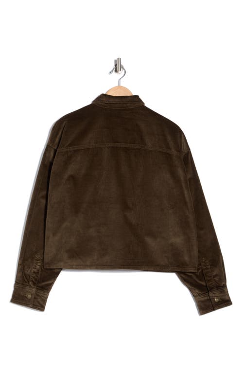 Rag & Bone Jaiden Crop Corduroy Shirt Jacket In Brown