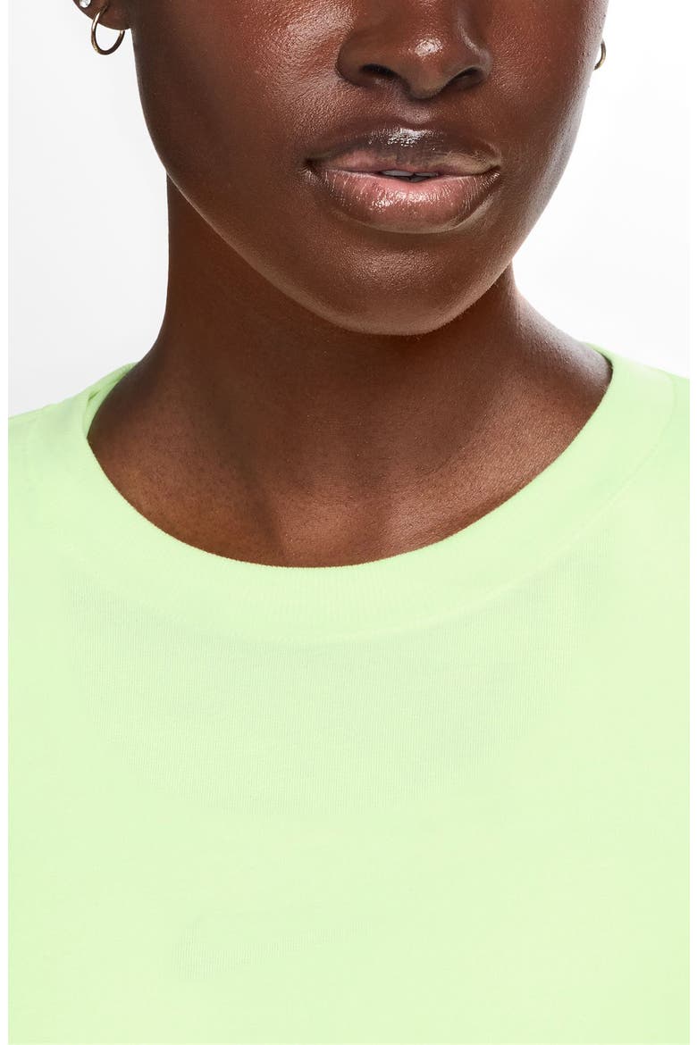 One Relaxed Dri-FIT Crop Top, Alternate, color, BARELY VOLT/ CLEAR