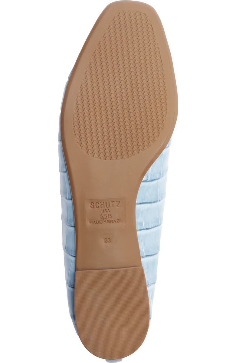 Schutz Arissa Croc Embossed Ballet Flat, Alternate, color,