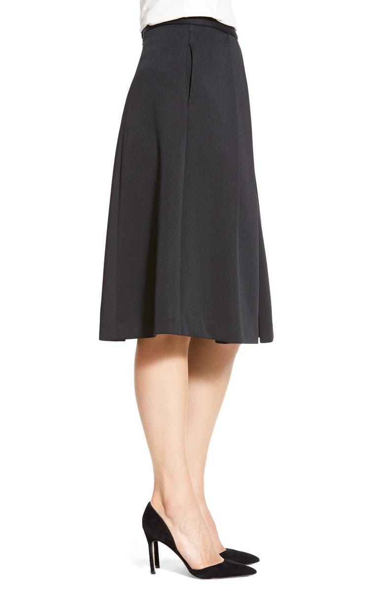 Vince Camuto Pleat Front A-Line Skirt, Alternate, color, 