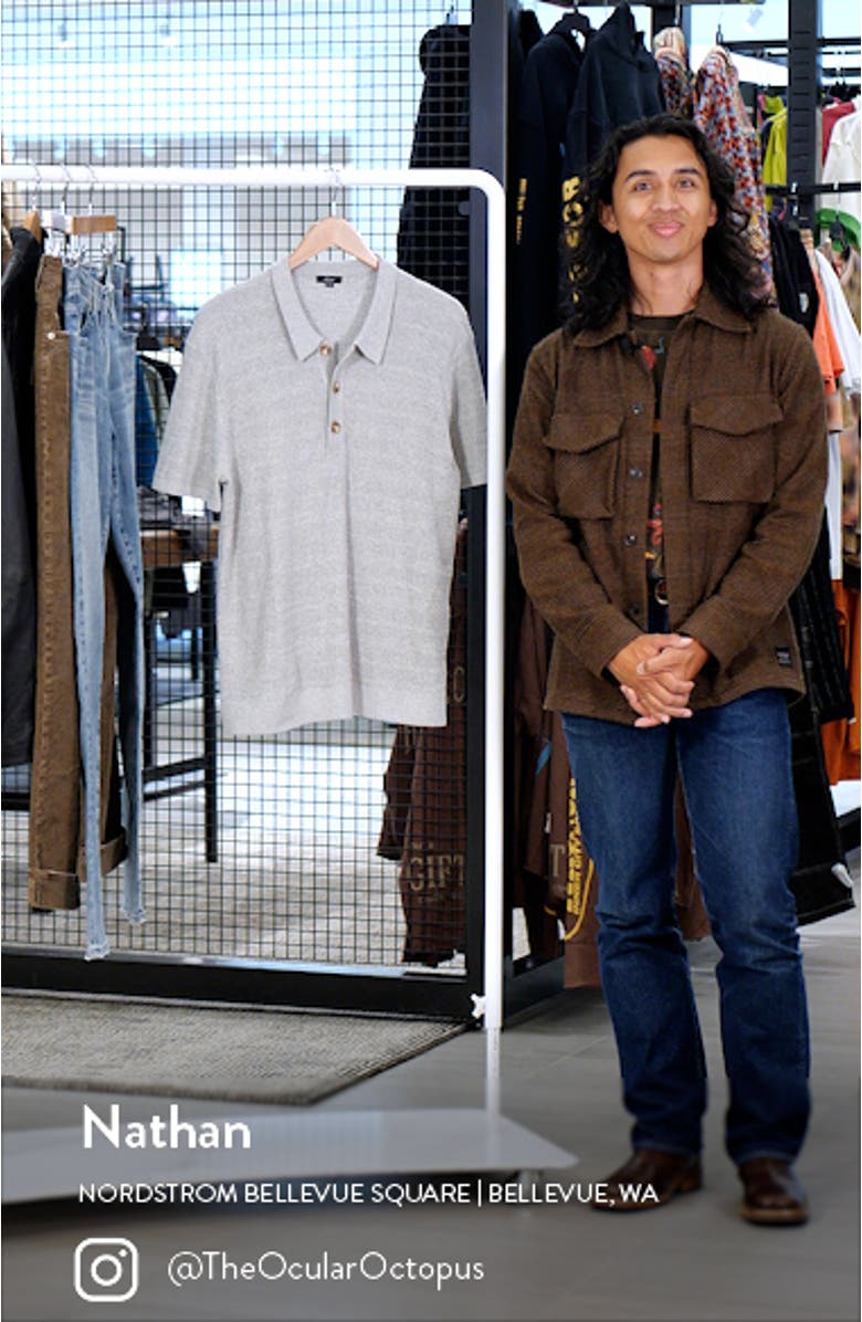 Nathan Cotton Blend Polo Sweater, sales video thumbnail