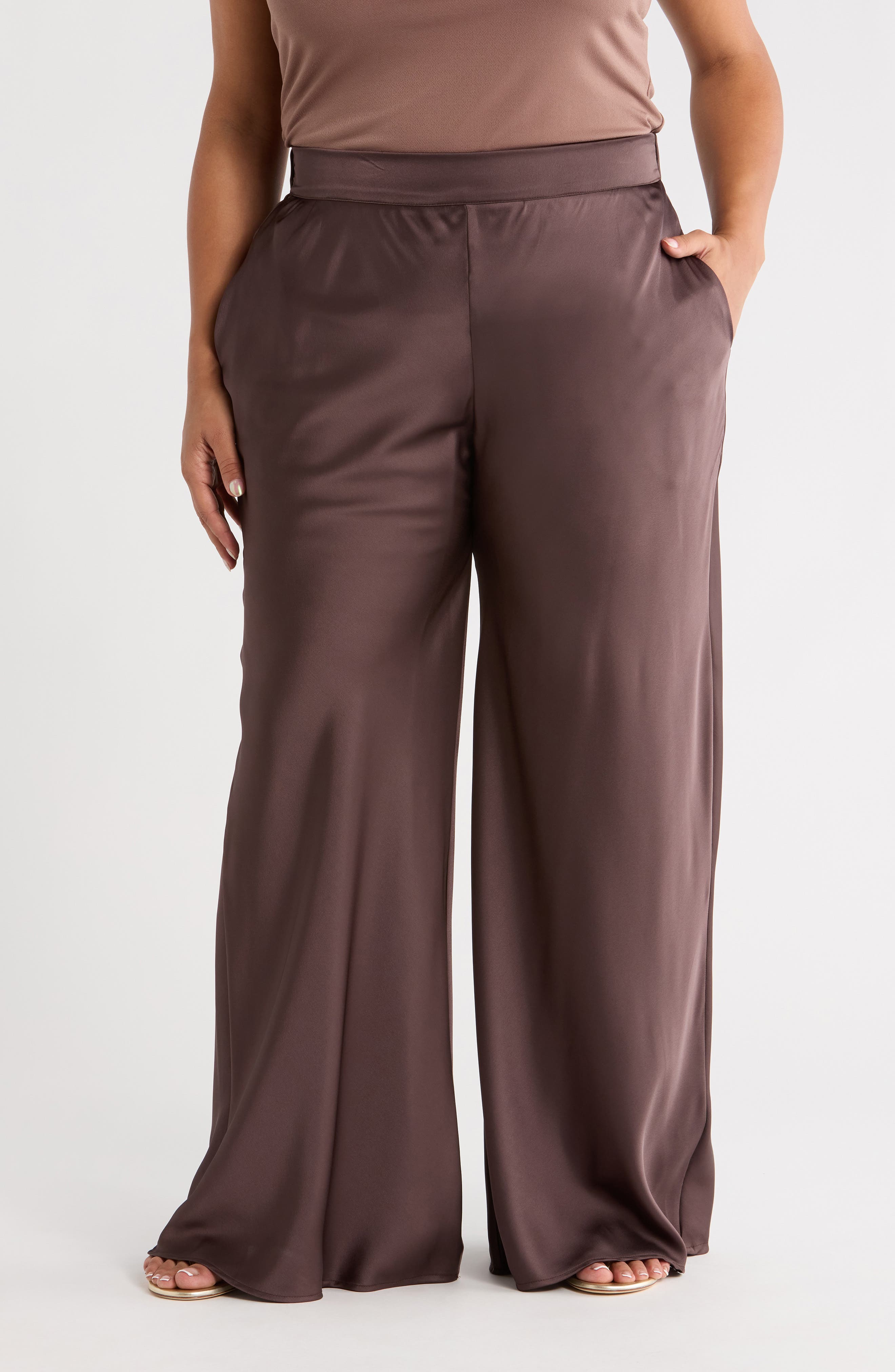 Satin Wide Leg Pants - image 5