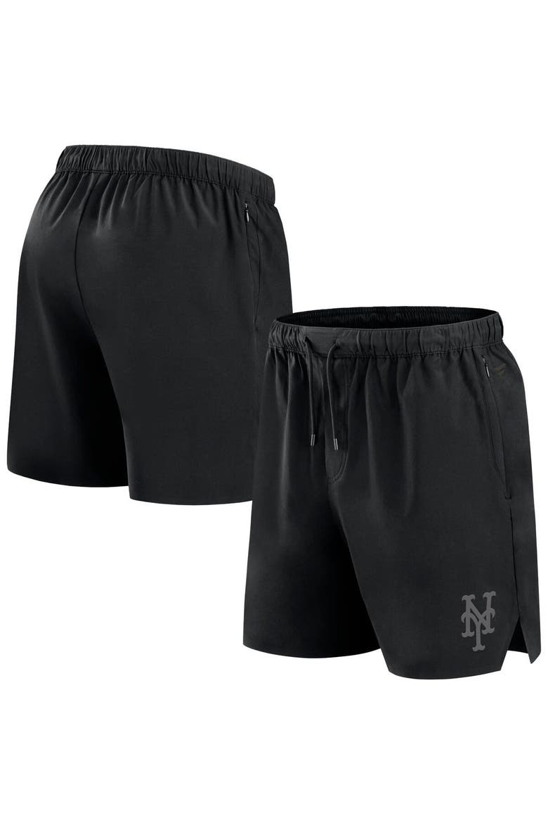 Men's Fanatics Black New York Mets Front Office Woven Shorts, Alternate, color, Black