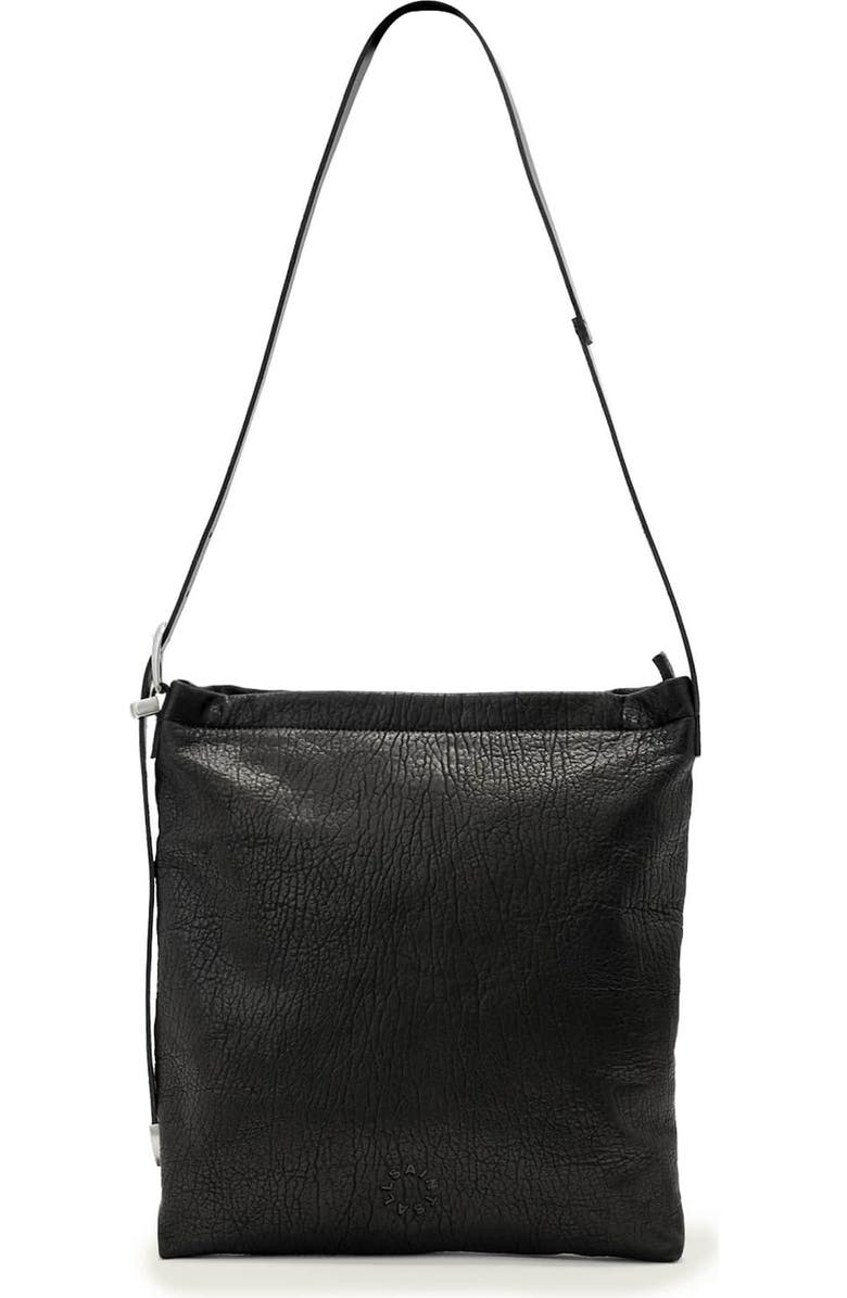 AllSaints Haven Leather Crossbody Bag, Main, color, Black
