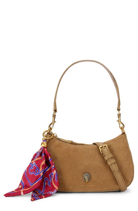 Sloane Suede Hobo Crossbody Bag