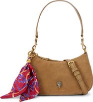 Kurt Geiger London Sloane Suede Hobo Crossbody Bag