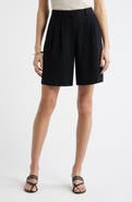 Nordstrom Pleat Front Trouser Shorts