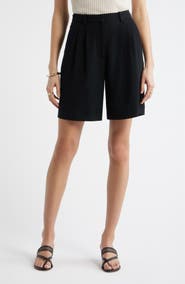 Nordstrom Pleat Front Trouser Shorts