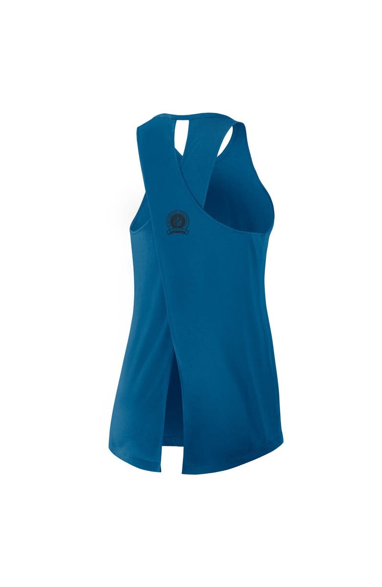 Nike Women's Nike Navy Denver Broncos Glory Crisscross Performance Tank Top, Alternate, color, Turquoise
