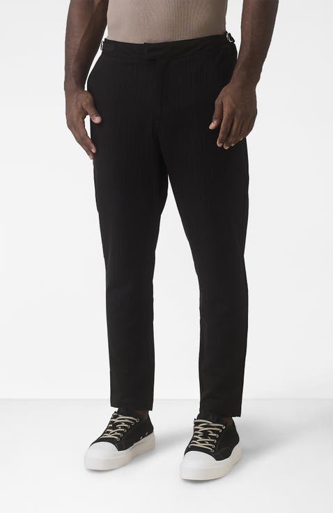 Savile Slim Pinstripe Chino Trousers