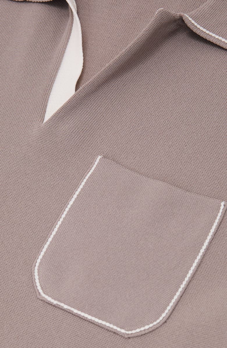 Reiss Newbury Johnny Collar Polo, Alternate, color, Light Taupe Brown