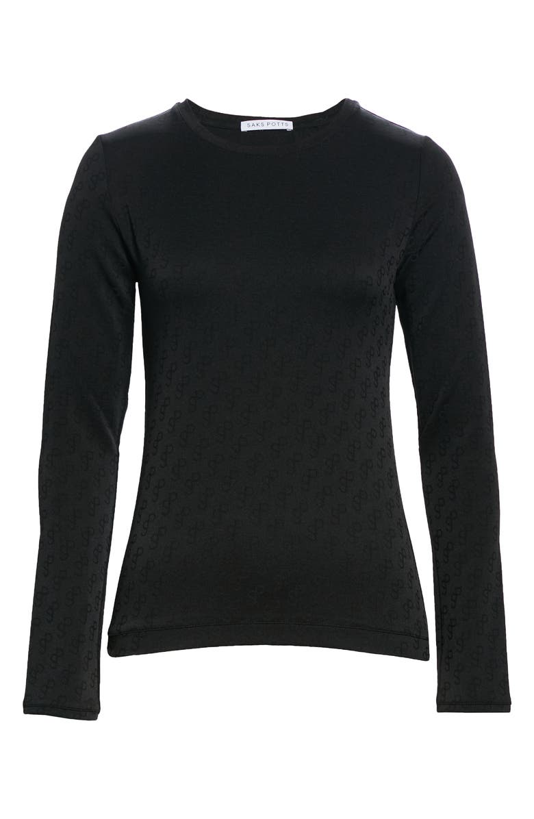 Saks Potts Saya Logo Print Top, Alternate, color, 