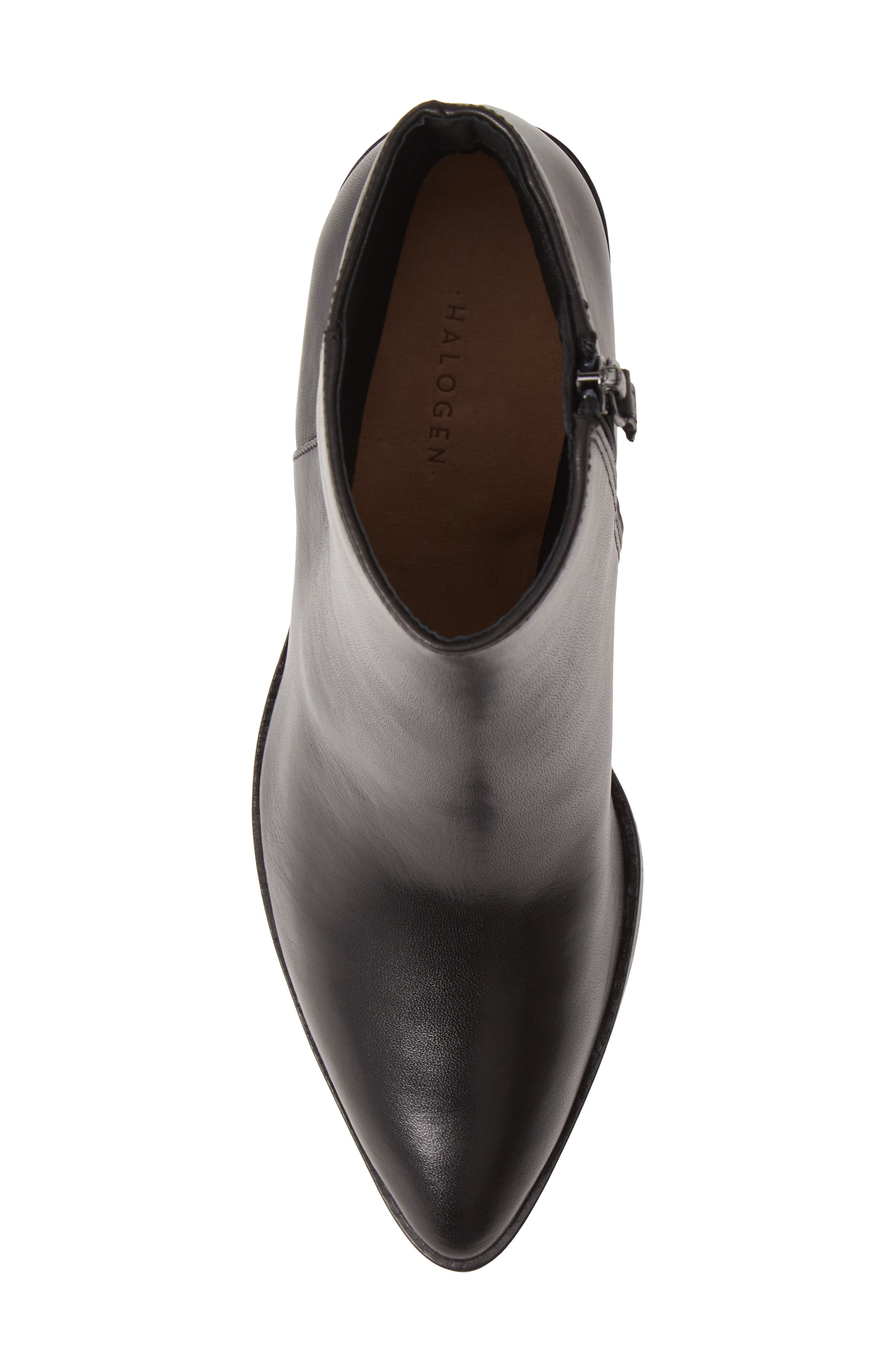 Blake Block Heel Bootie, Alternate, color, BLACK LEATHER
