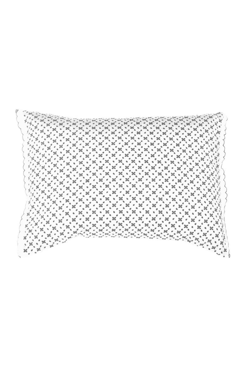 'Shibori' Diamond Embroidered Eyelet Pillow, Main, color, BLUE/ WHITE