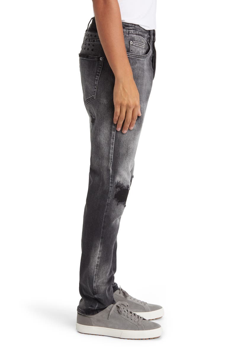 Wolfgang Tektonik Slim Tapered Jeans, Alternate, color, BLACK