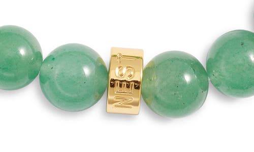 Nest Jewelry Beaded Stretch Bracelet In Green