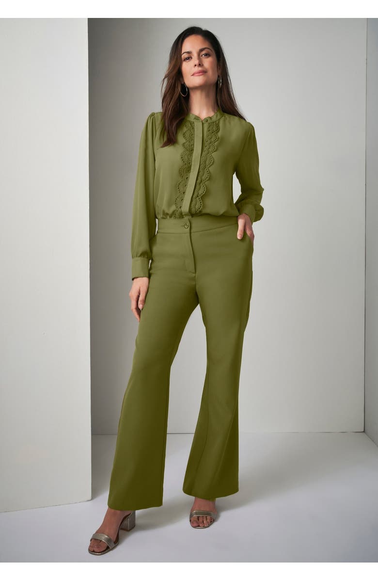 Jessica London Tummy Control Bi-Stretch Bootcut Pant, Alternate, color, White