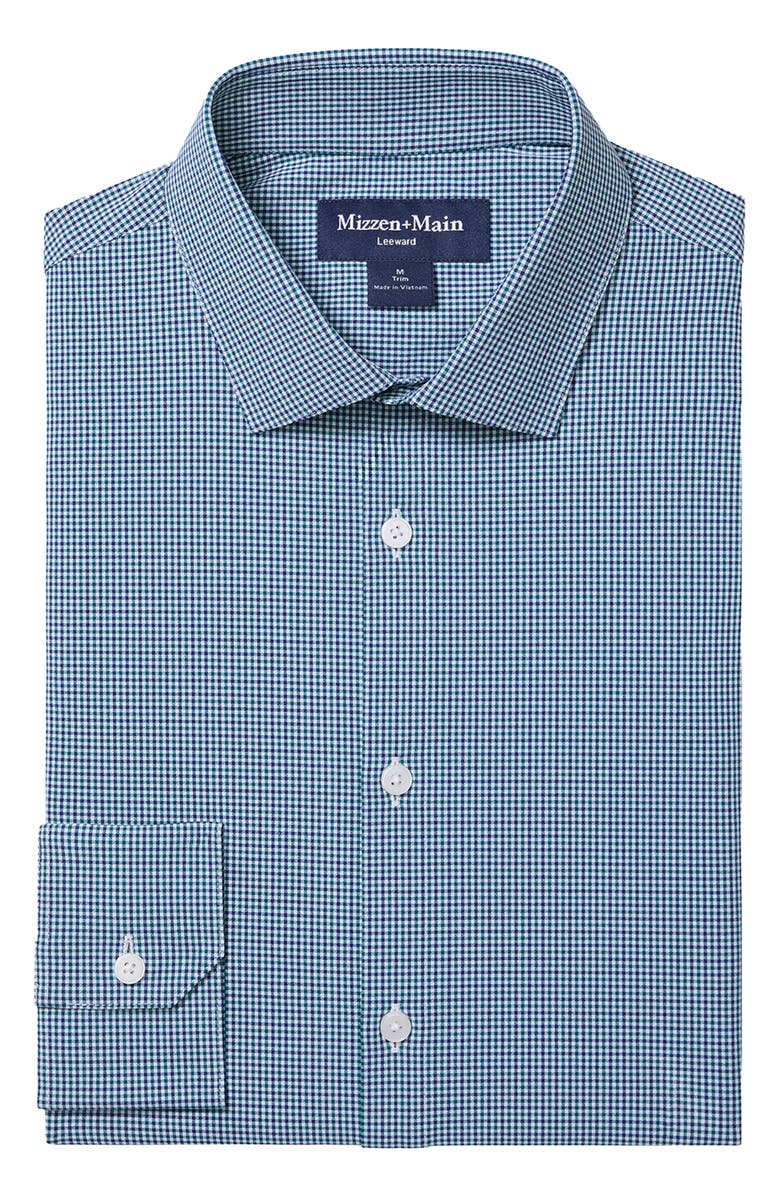 Mizzen+Main Leeward Trim Fit Performance Button-Up Shirt, Alternate, color, 