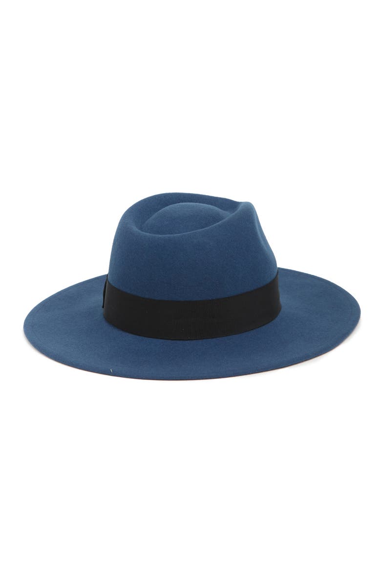 Joanna Felt Hat, Alternate, color, JOE BLUE/ BLACK