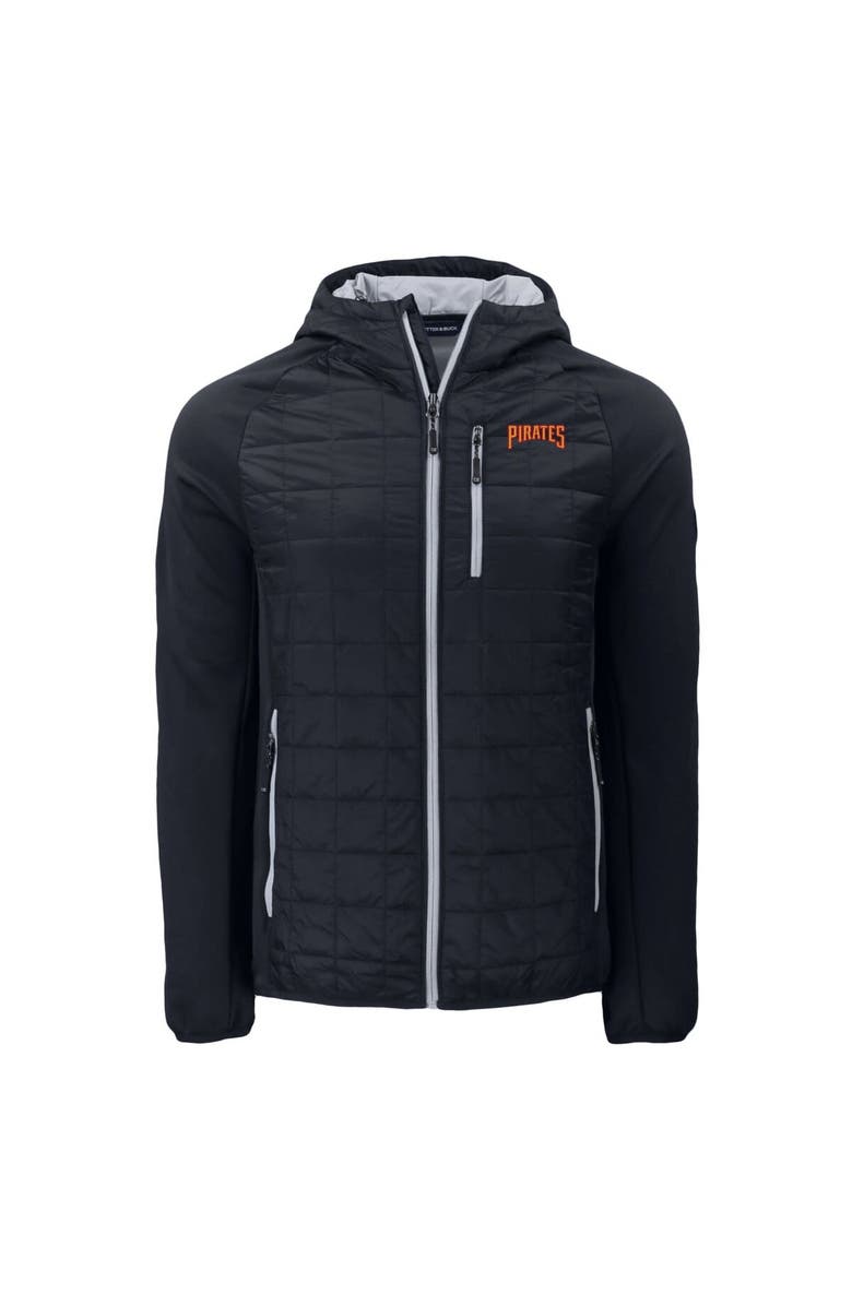 Cutter & Buck Men's Cutter & Buck  Black Pittsburgh Pirates Cooperstown Collection Rainier Primaloft Eco Full-Zip Hybrid Jacket, Alternate, color, 