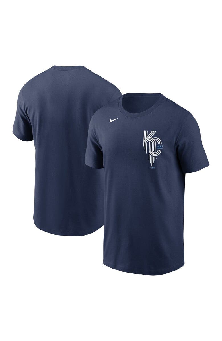 Nike Men's Nike Navy Kansas City Royals City Connect Wordmark T-Shirt, Main, color,