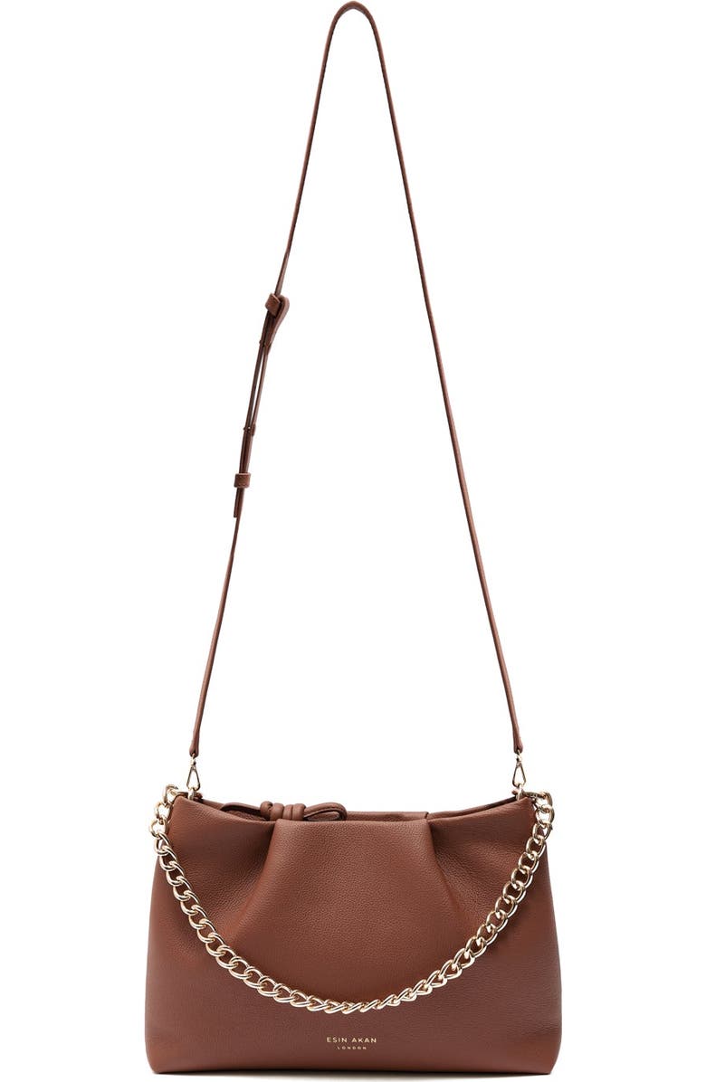 Esin Akan 3-in-1 Midi Richmond Leather Crossbody Bag, Main, color, Nutshell