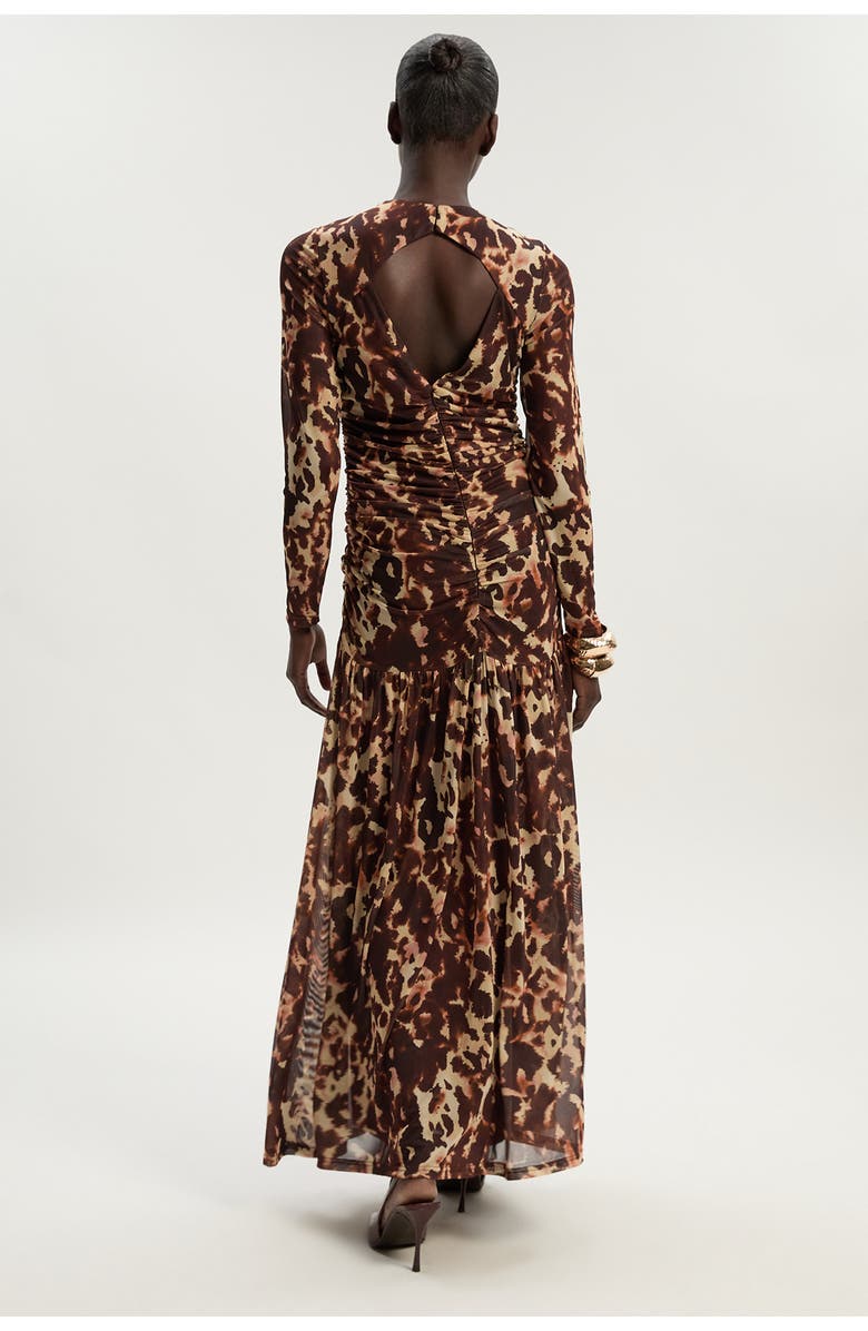 Karen Millen Petite Mesh Maxi Dress, Alternate, color, Multi