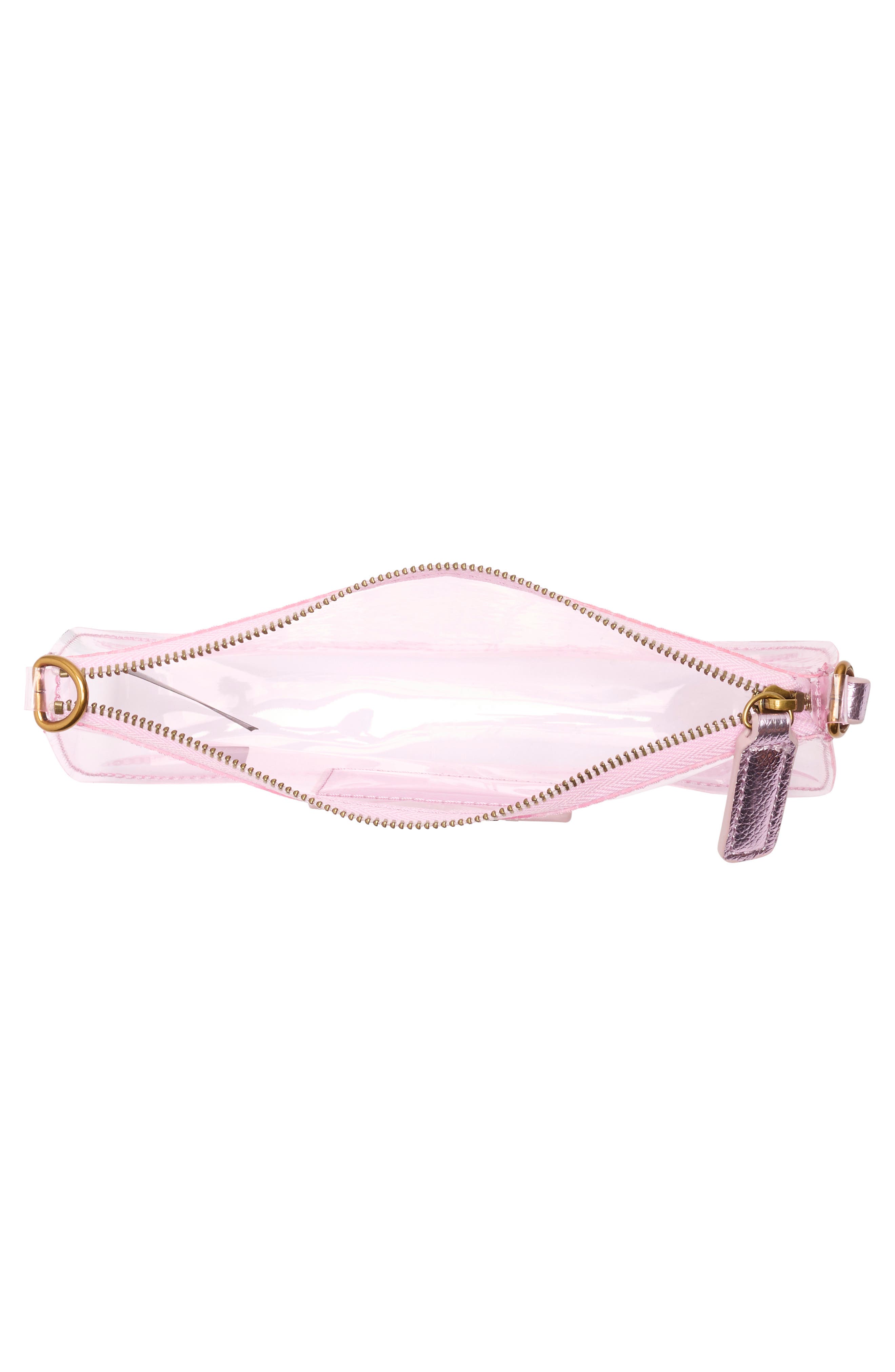 KG Kurt Geiger Highgate Vinyl Wristlet, Alternate, color, Light/ Pastel Pink