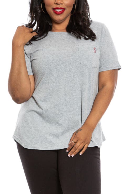 Crewneck Pocket T-Shirt (Plus Size)