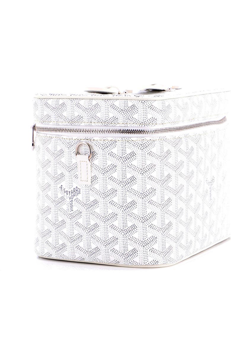 Pre-Owned Goyard Muse Vanity Case Coated Canvas, Alternate, color, White
