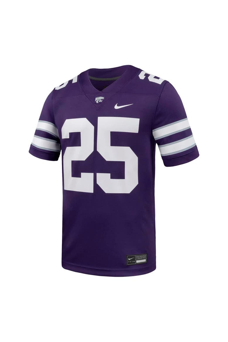 Men's Nike #25 Purple Kansas State Wildcats Untouchable Replica Game Jersey, Alternate, color, Purple