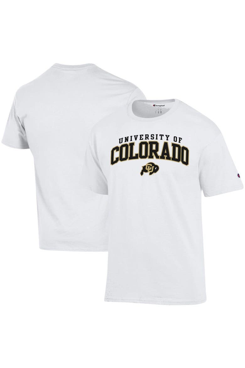 Men's Champion White Colorado Buffaloes Property Of T-Shirt, Main, color, White
