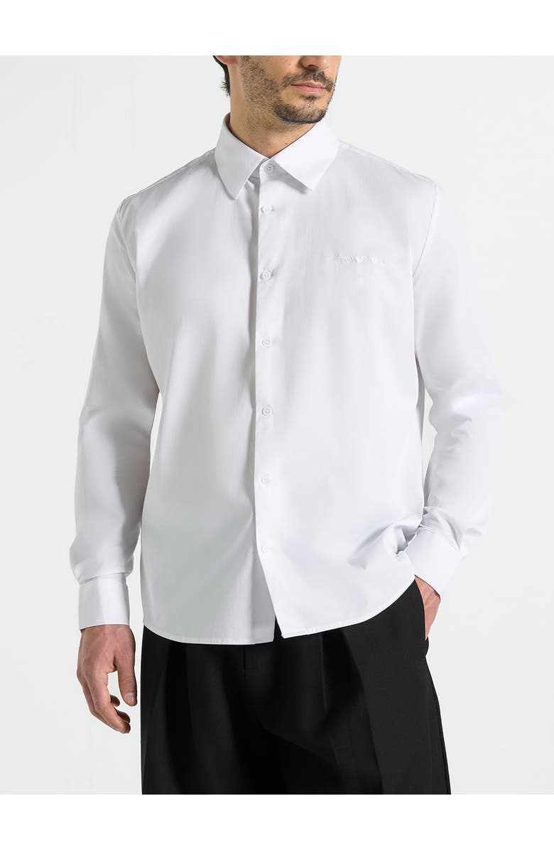 Manière De Voir Chris Signature Tailored Long Sleeved Shirt, Alternate, color, White