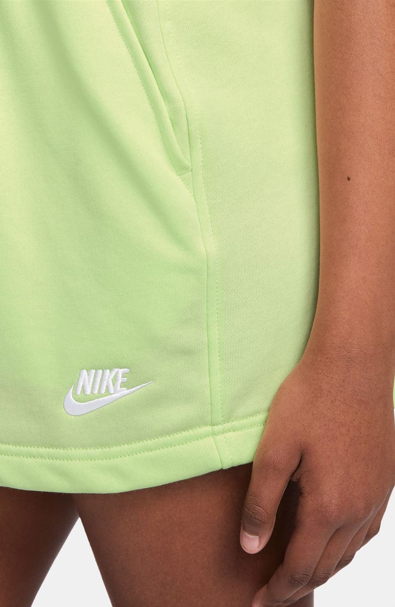 Nike Kids' Sportswear Club Fleece Pull-On Skirt, Alternate, color, Light Liquid Lime/ White