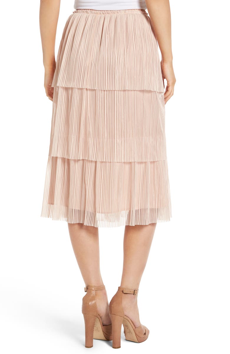 Leith Plissé Pleated Skirt, Alternate, color, 
