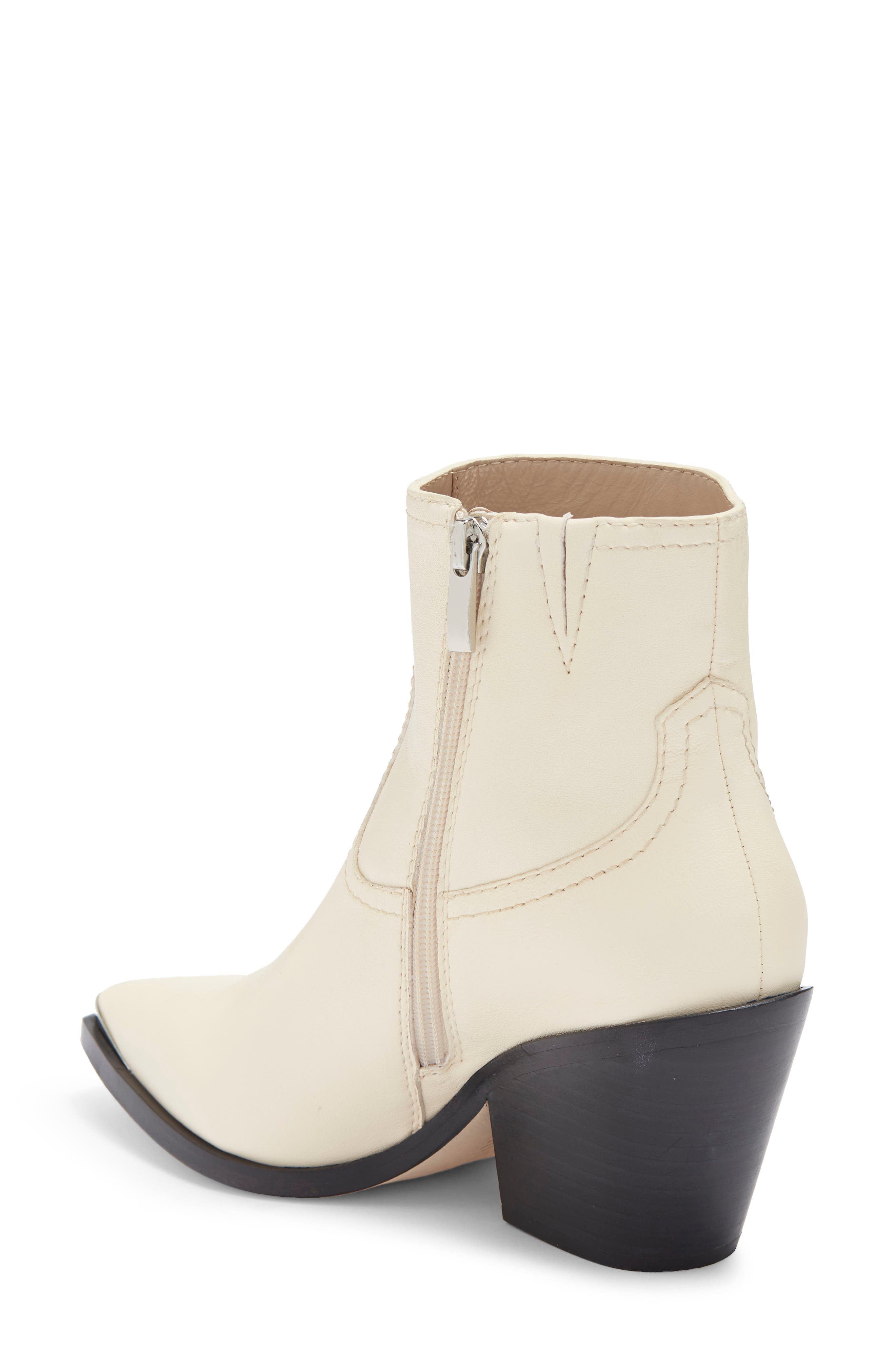 Lucy Leather Boot, Alternate, color, BONE