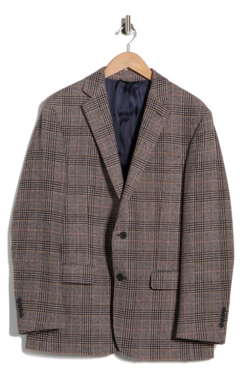 Plaid Tweed Wool Blazer