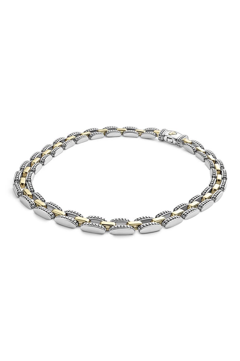 High Bar Link Collar Necklace, Alternate, color, TWO-TONE