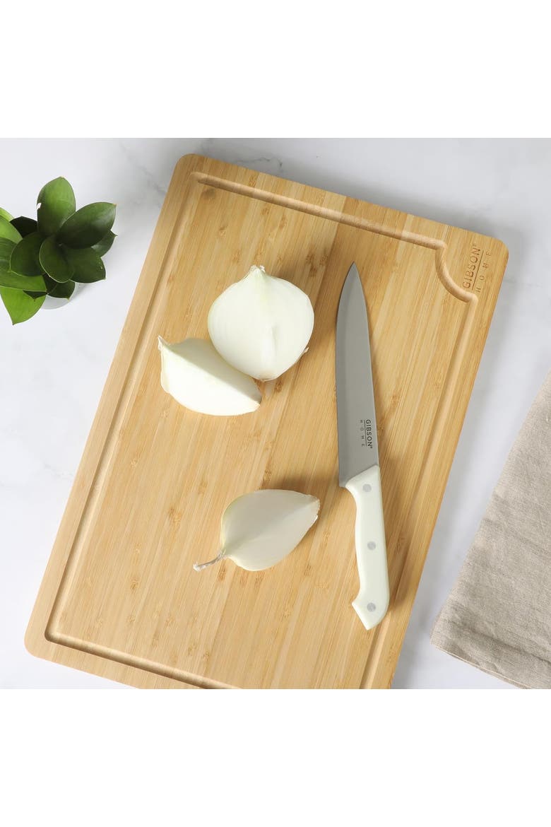18x12" Rectangle Wood Cutting Board w/Juice Grooves, Alternate, color, Brown