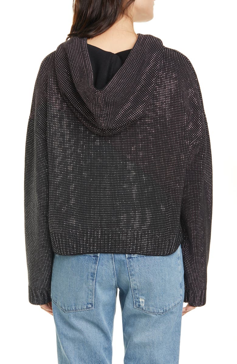 RtA Marvin Rhinestone Hoodie, Alternate, color, 