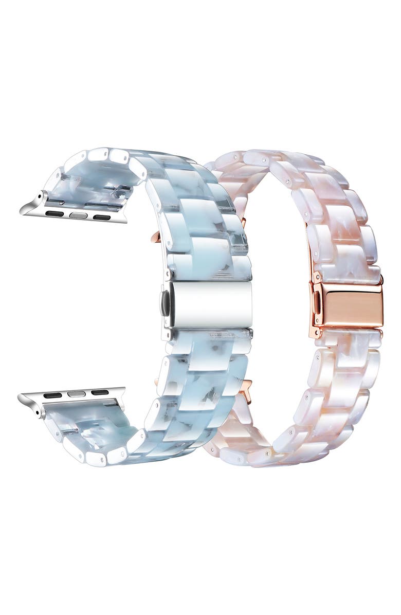 The Posh Tech Set of 2 Apple Watch Bands, Alternate, color, 