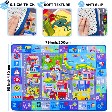 Super Soft ABC Baby Play Mat for Floor