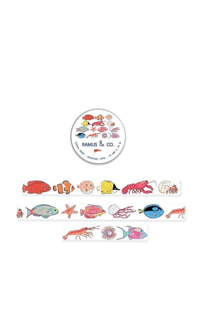 Ramus & Co Illustrated Masking Tape - 3ct Rolls, Assorted Rolls, Alternate, color, Multi-Pack