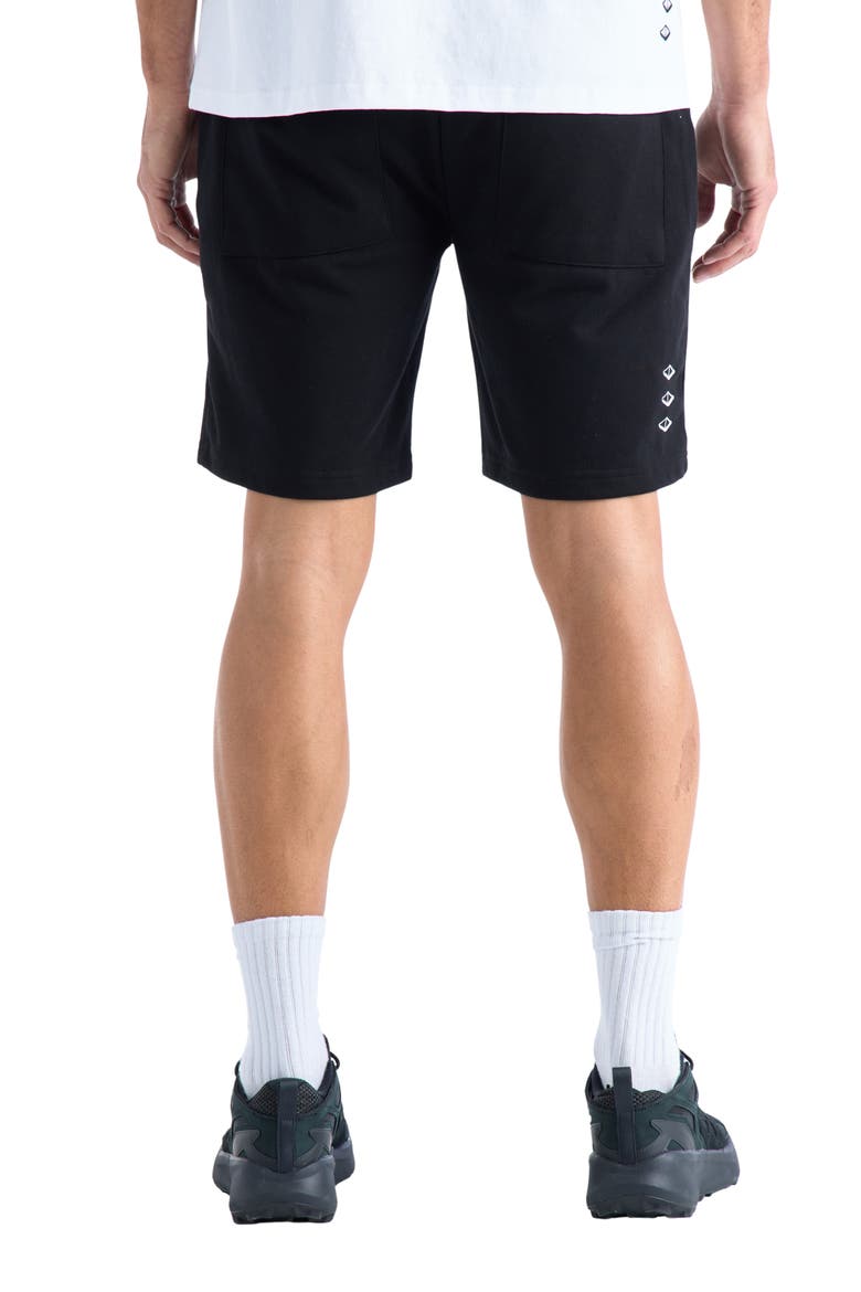 OG Cotton Fleece Drawstring Shorts, Alternate, color, BLACK
