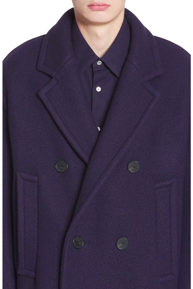 OVERSIZED DOUBLE-BREASTED COAT, Alternate, color, JAPANESE INK