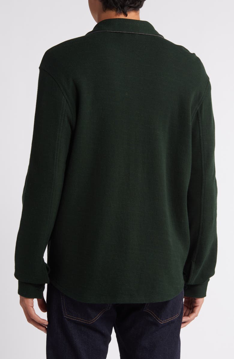 Vince Double Knit Button-Up Shirt Jacket, Alternate, color,